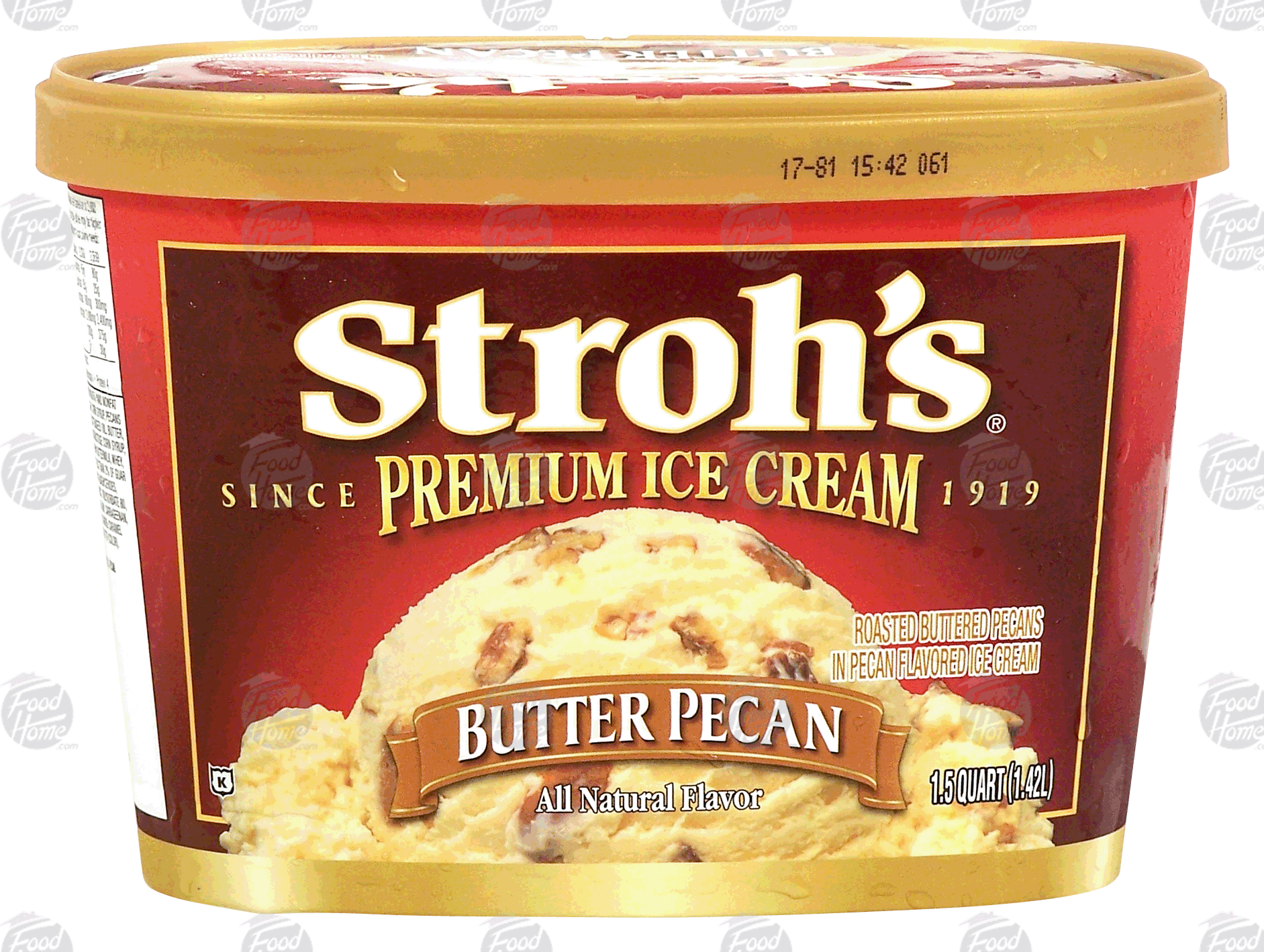 Stroh's Premium butter pecan flavor ice cream Full-Size Picture